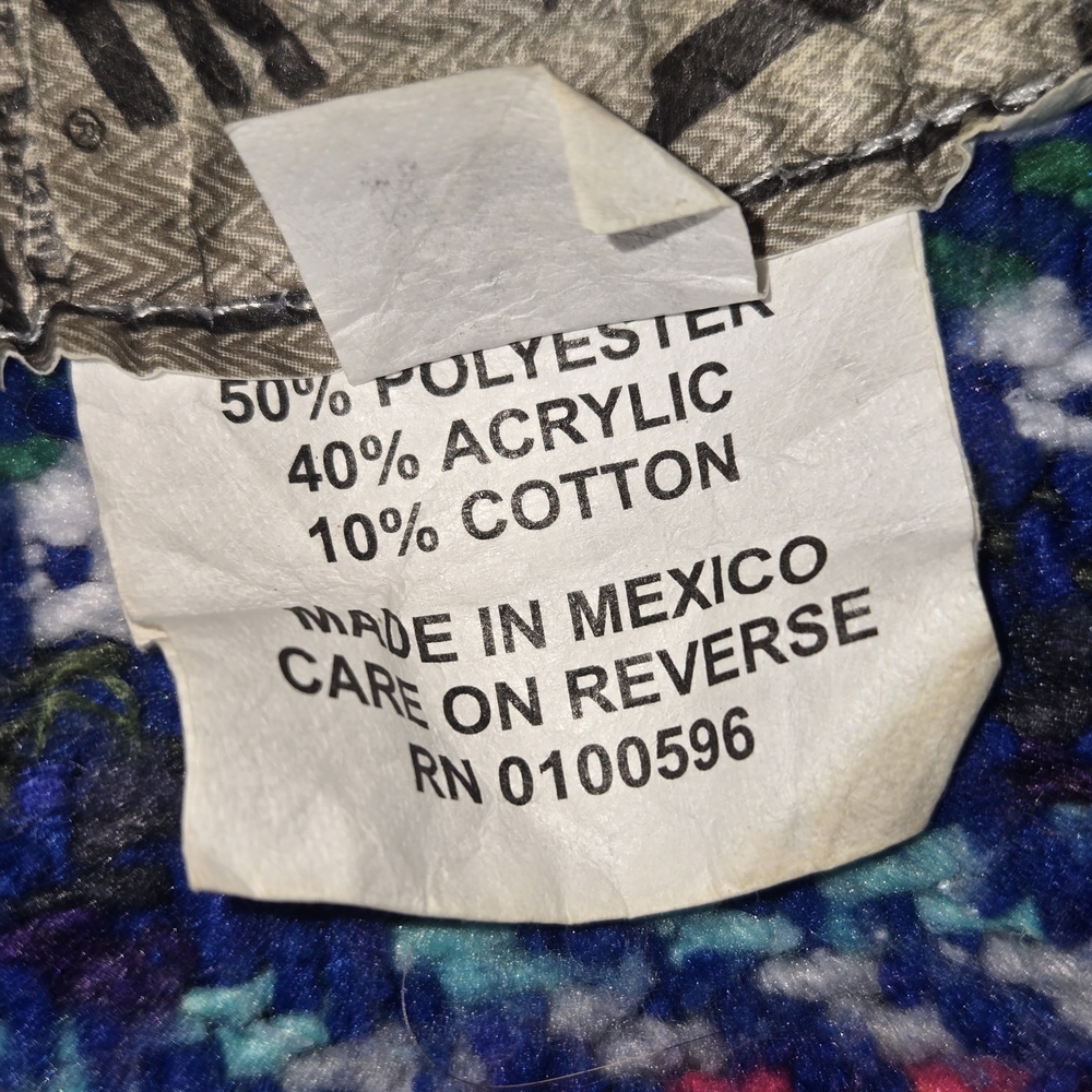 Women's Multicolor Patterned Hooded Jacket - Picture 9 of 9